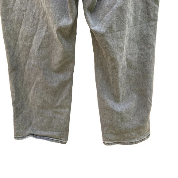 Levi's Women's Ribcage Ankle Crop Straight Jeans in Cosmic Chatter Gray Size 18W - Picture 10 of 13